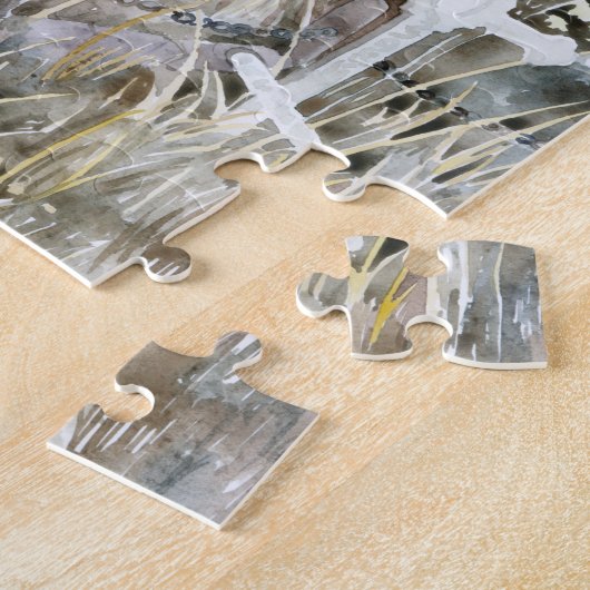 Ewiges Schweigen im Friedhof Puzzle (Seite)