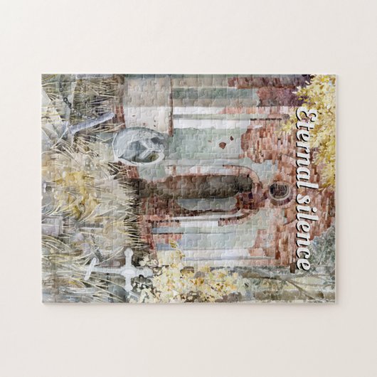 Ewiges Schweigen im Friedhof Puzzle (Horizontal)
