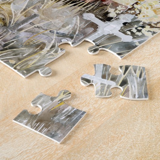 Ewiges Schweigen im Friedhof Puzzle (Seite)