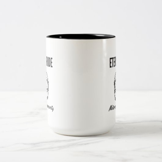 Ewiges Shirt Zweifarbige Tasse (Mittel)