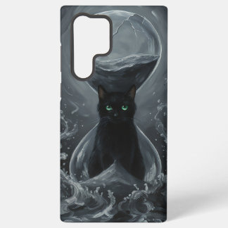 Ewiges Stundenglas: Die schwarze Katze der Zeit Samsung Galaxy Hülle