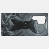Ewiges Stundenglas: Die schwarze Katze der Zeit Samsung Galaxy Hülle (Rückseite (Horizontal))