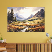 Ewiges Tal Leinwanddruck (Insitu (Wohnzimmer))