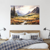 Ewiges Tal Leinwanddruck (Insitu (Schlafzimmer))