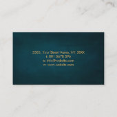 Ewiges Wachstum - Spiralbaum mit goldenem Verhältn Visitenkarte (Rückseite)