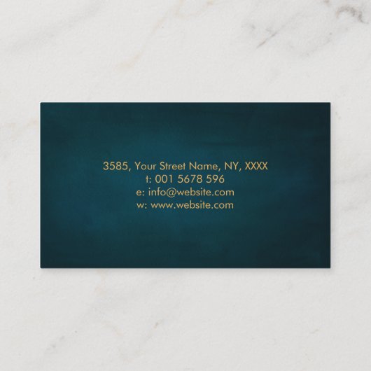 Ewiges Wachstum - Spiralbaum mit goldenem Verhältn Visitenkarte (Rückseite)