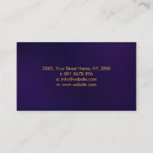 Ewiges Wachstum - Spiralbaum mit goldenem Verhältn Visitenkarte (Rückseite)