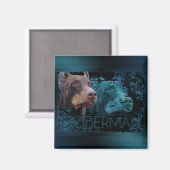 Ewigkeit - Doberman Magnet (Vorderseite/Rückseite)