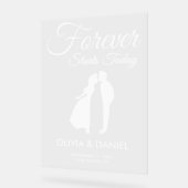 Ewigkeit fängt heute an Willkommen zu heißen Acrylschild (Winkel)