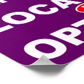 Ewigkeit ist obligatorisch Ort ist optional Plakat (Ecke)