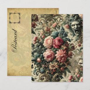 Ewigkeit ist oft genug – Gothic Floral Design Feiertagspostkarte