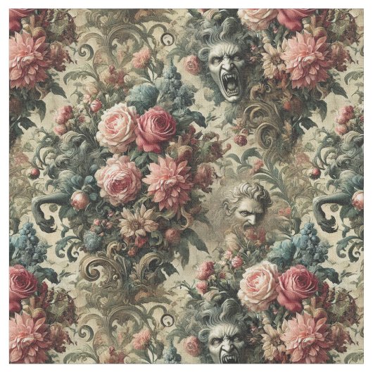 Ewigkeit ist oft genug - gotische klassische Flies Stoff (Nahaufnahme)