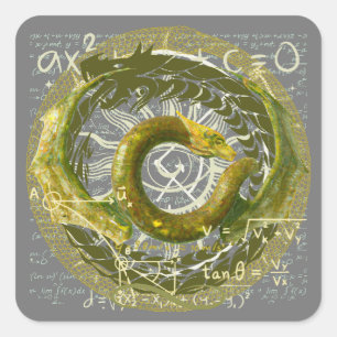 Ewigkeit Quadratischer Aufkleber