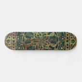 Ewigkeits-Mandala verwittert Skateboard (Horizontal)