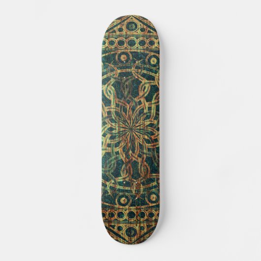 Ewigkeits-Mandala verwittert Skateboard (Vorderseite)
