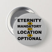 Ewigkeits-obligatorischer Standort-optionales Button (Vorne & Hinten)