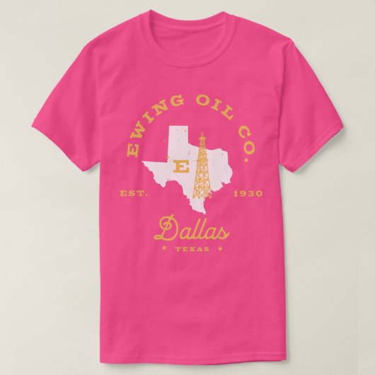 Ewing Oil Co Dallas Texas Est 1930 T-Shirt (Design vorne)