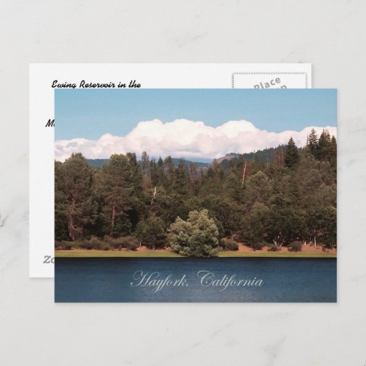 Ewing Reservoir im Frühling... Postkarte (Vorne/Hinten)