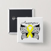 Ewing Sarcoma Butterfly Button (Vorne & Hinten)