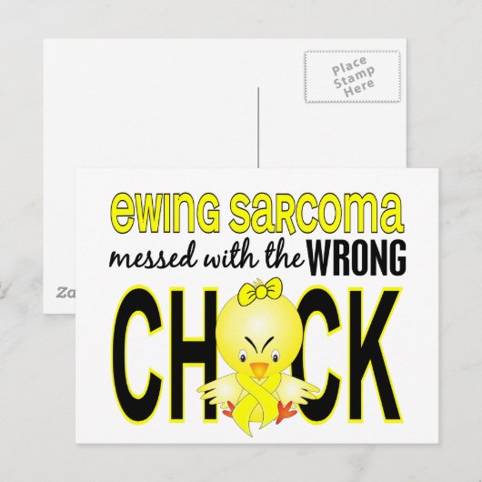 Ewing Sarcoma mit falschem Schwanz Postkarte (Vorne/Hinten)
