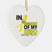 Ewing Sarcoma Tribut in Erinnerung an meinen Helde Keramik Ornament (Rechts)