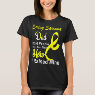 Ewing Sarcomer Awareness Vater Yellow Ribbon Fathe T-Shirt