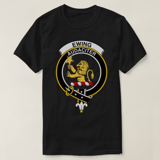 Ewing Wappen Tartan Clan Scottish Clan 1 T-Shirt (Design vorne)