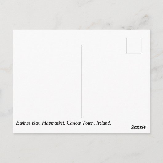 Ewings Bar, Haymarket, Carlow town, Irland Postkarte (Rückseite)