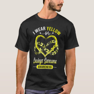 Ewings Sarcoma Awareness I Trage Yellow Butterfly T-Shirt