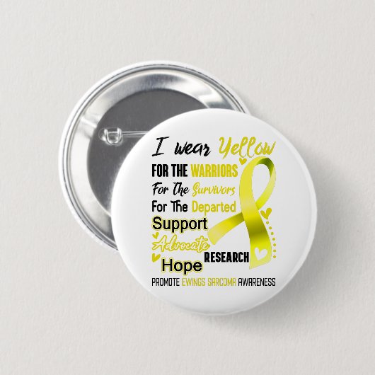 Ewings Sarcoma Awareness Month Ribbon Geschenke Button (Vorne & Hinten)