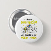 Ewings Sarcoma Awareness Month Ribbon Geschenke Button (Vorne & Hinten)