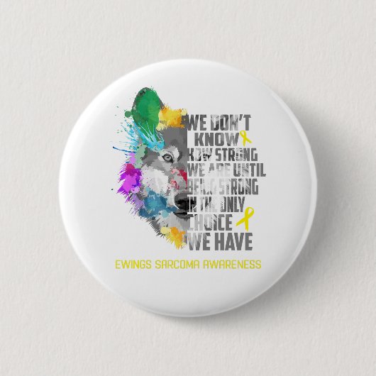 Ewings Sarcoma Awareness Ribbon-Fördergeschenke Button (Vorderseite)