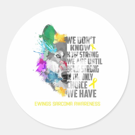 Ewings Sarcoma Awareness Ribbon-Fördergeschenke Runder Aufkleber (Vorderseite)