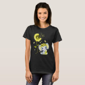 Ewings Sarcoma Awareness Yellow Hippie Sunflower E T-Shirt (Vorne ganz)
