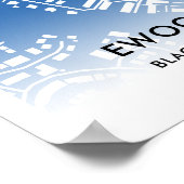 Ewood Park Poster - Zuhause von Blackburn Rovers (Ecke)