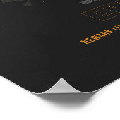 EWR - Newark Liberty Airport Runway Diagramm Art Poster (Ecke)