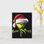 Eww, People Santa Hat Funny Christmas Mens Womens  Karte (Gelbe Blume)