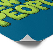 Eww People Santa Hat Green Funny Christmas Men Wom Poster (Ecke)