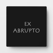 Ex abrupto fotoplatte (Vorderseite)