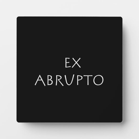 Ex abrupto fotoplatte (Vorderseite)