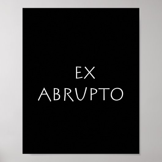 Ex abrupto poster (Vorne)