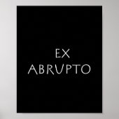 Ex abrupto poster (Vorne)