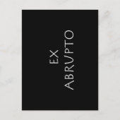Ex abrupto postkarte (Vorderseite)