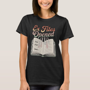 Ex-Akten geöffnet Funkelndes Beziehungsarchiv T-Shirt