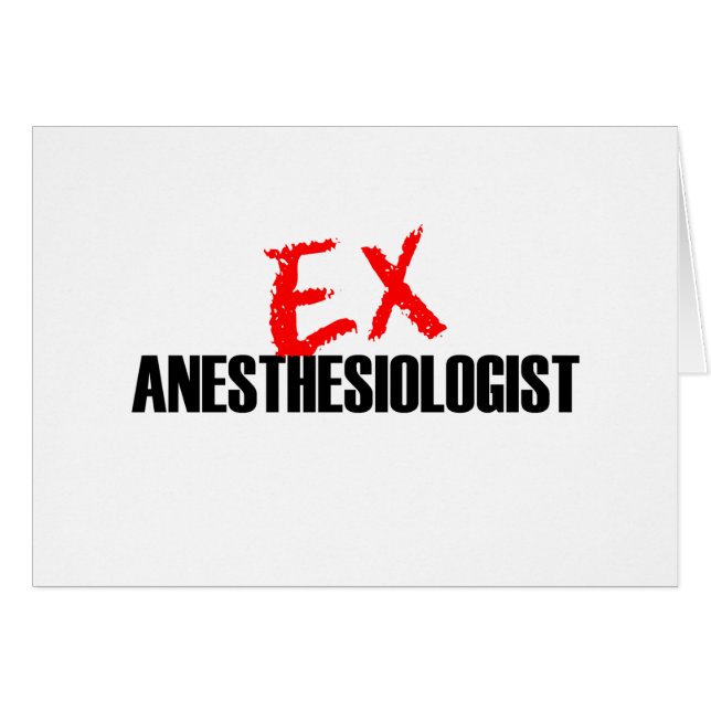 EX ANÄSTHESIOLOGE (Vorderseite (Horizontal))
