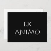 Ex animo postkarte (Vorne/Hinten)