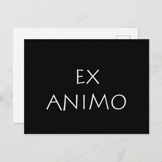 Ex animo postkarte (Vorne/Hinten)