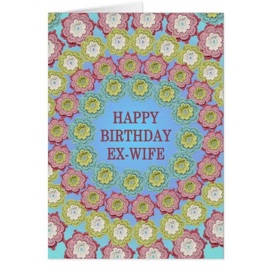 Ex Ehefrau Geburtstag Crochet Blume (Vorne)