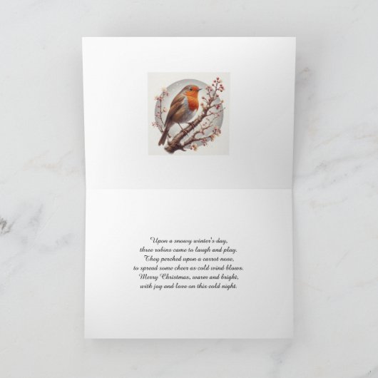 Ex Ehefrau Robins und Snowman Weihnachten (Innenseite)