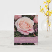 Ex-Ehemann Verlust Rose Beileid Card Karte (Gelbe Blume)